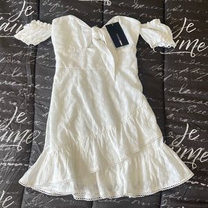 Eyelet Mini Dress